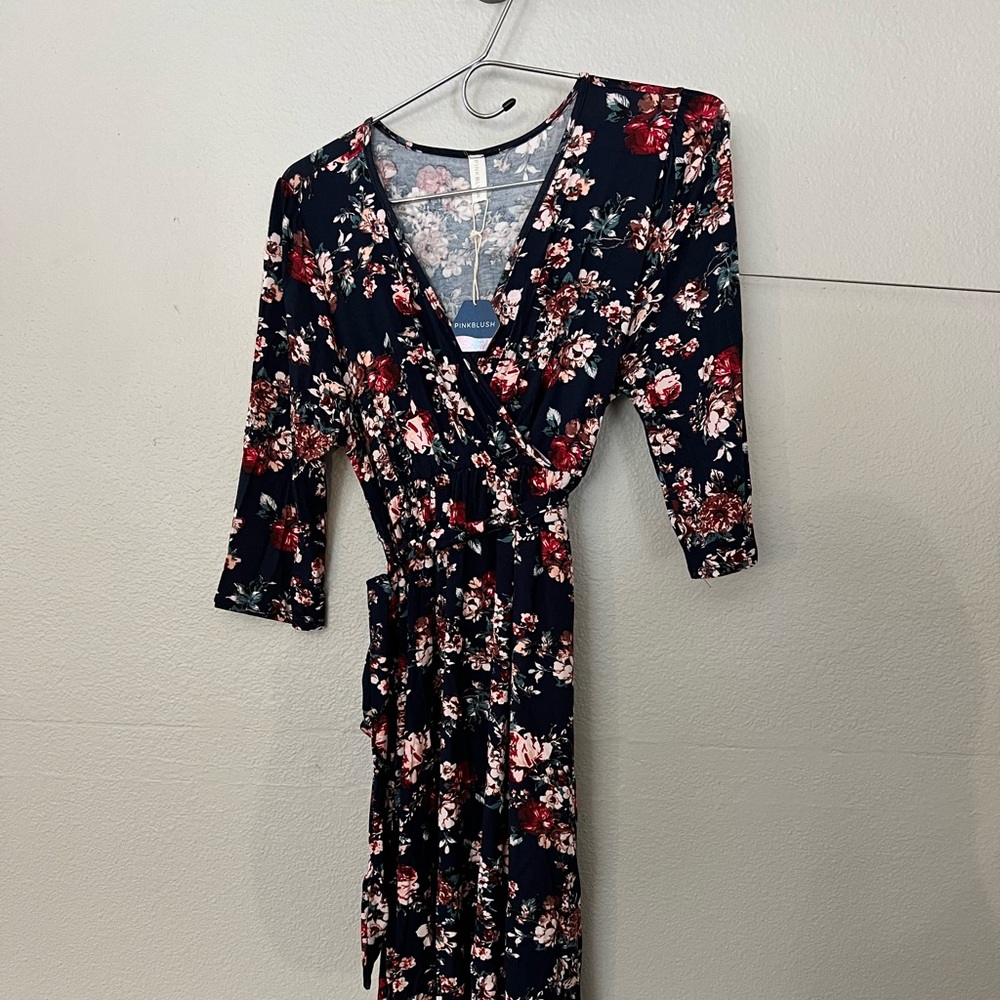 Pink Blush Wrap Dress